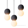 Hanging Lights For Dining Room Nordic Stone Glass Pendant Chandelier for Dining Room Manufactory